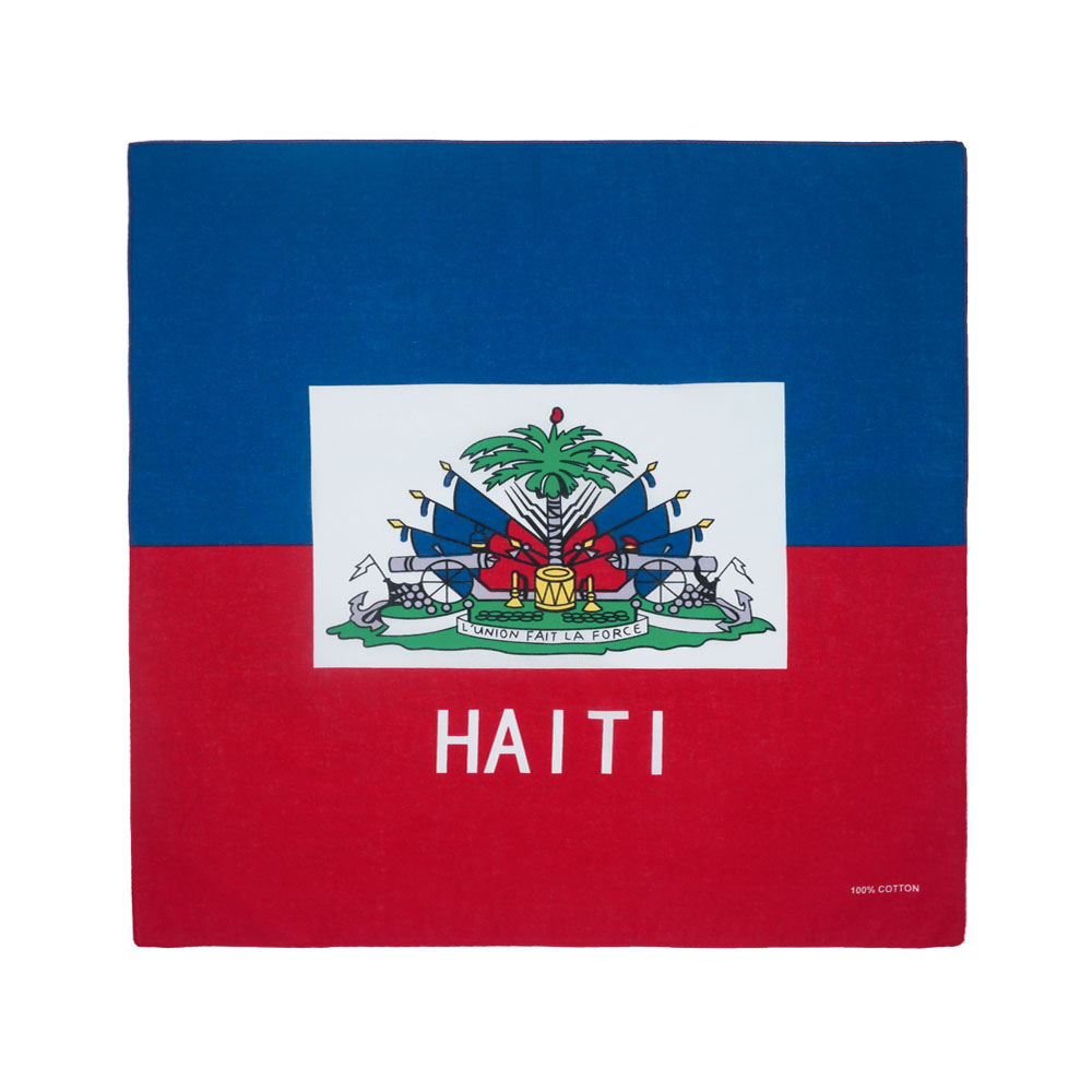 Running Gear Gifts For Men - Haiti Flag Bandana 100% Cotton Women
