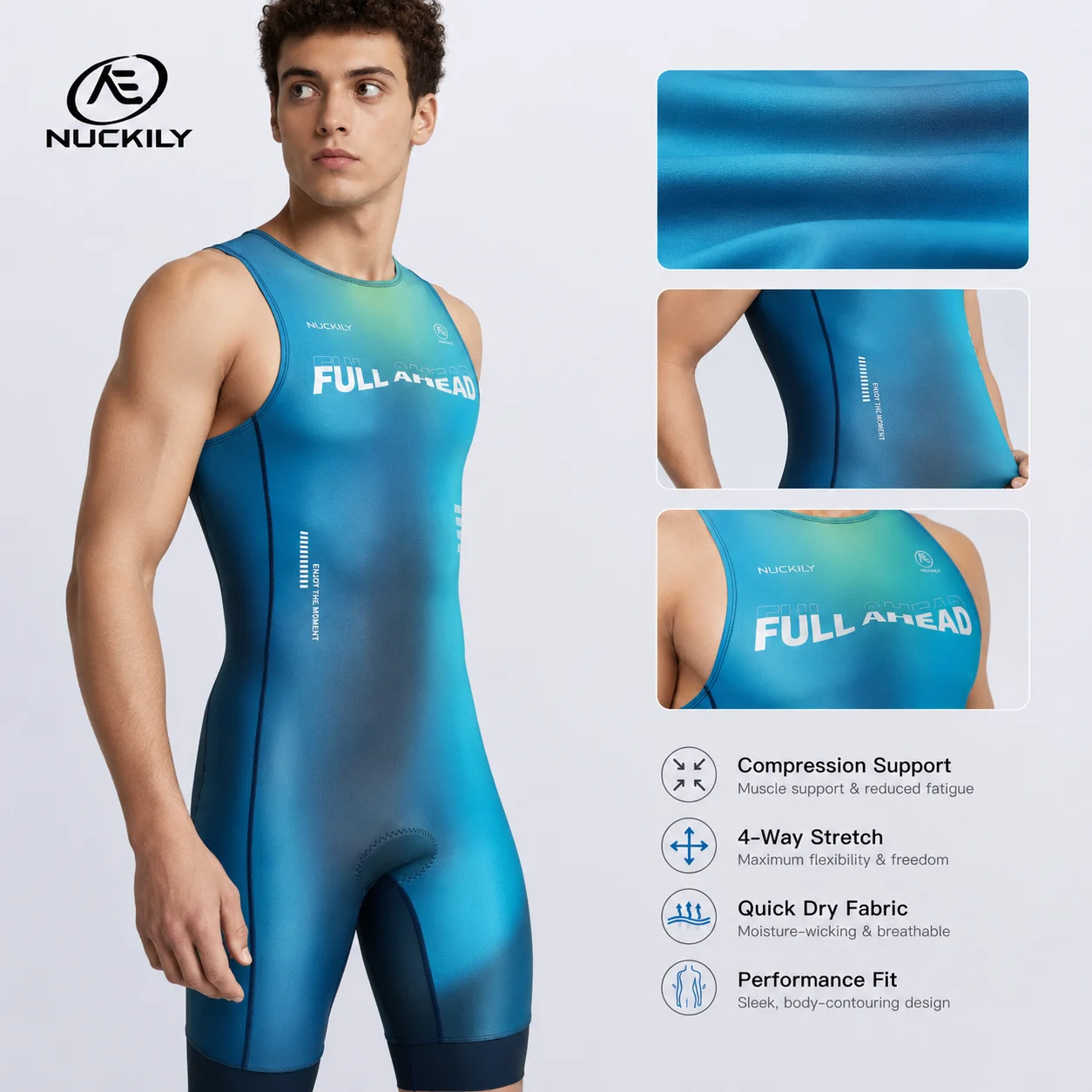 NUCKILY Triathlon Suit Sleevel - Running Gear Youth recension och pris