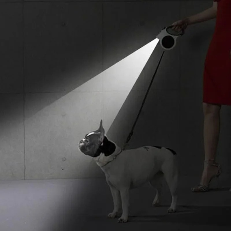 1Pcs Illuminated Retractable D - Running Gear Dog recension och pris