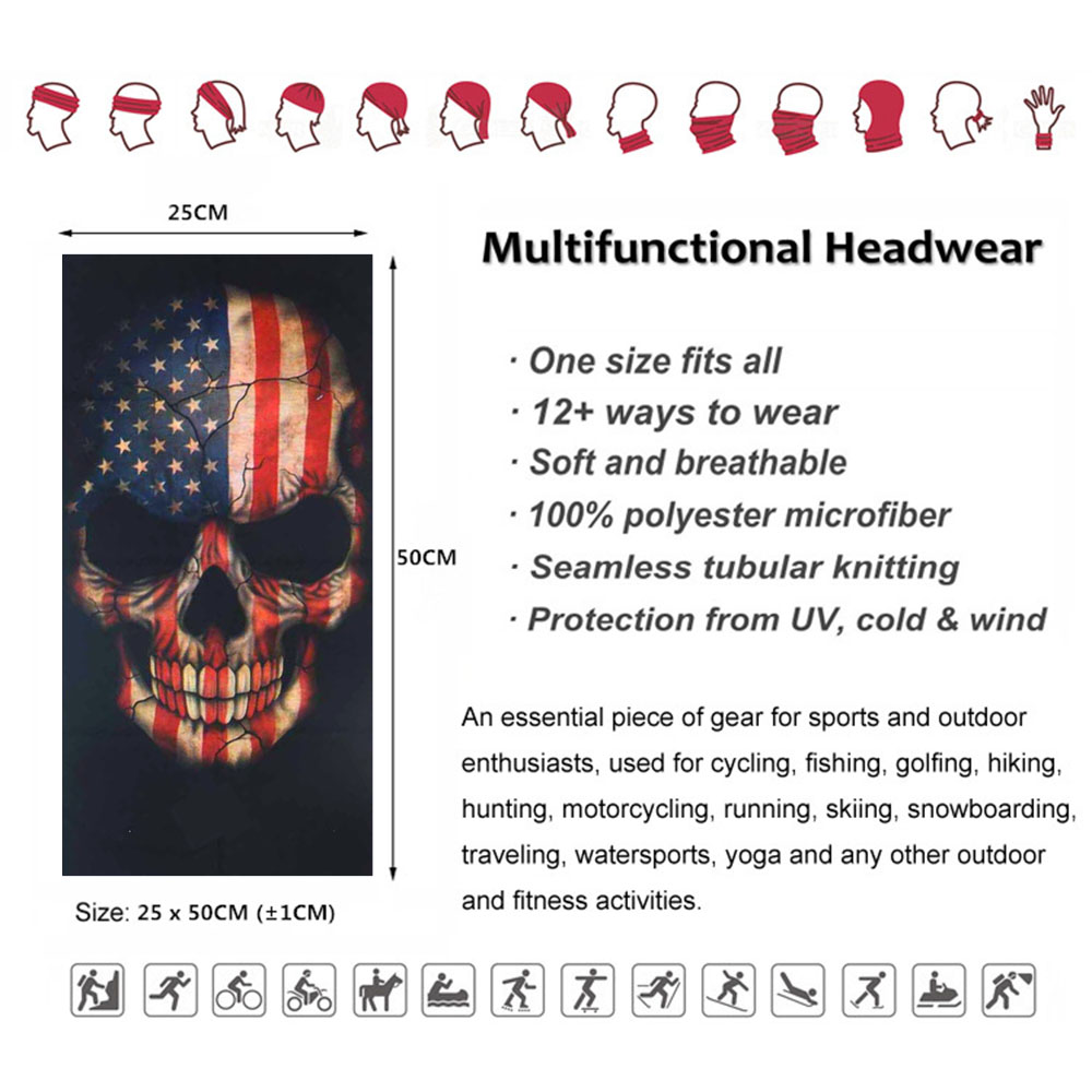USA Flag Skull Bandana Breatha - Running Gear Youtube recension och pris