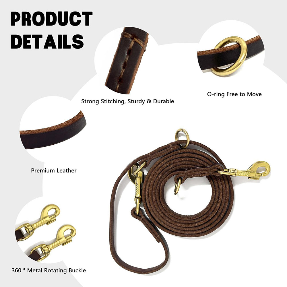 Multi Function Leather Dog Lea - Running Gear Dog recension och pris