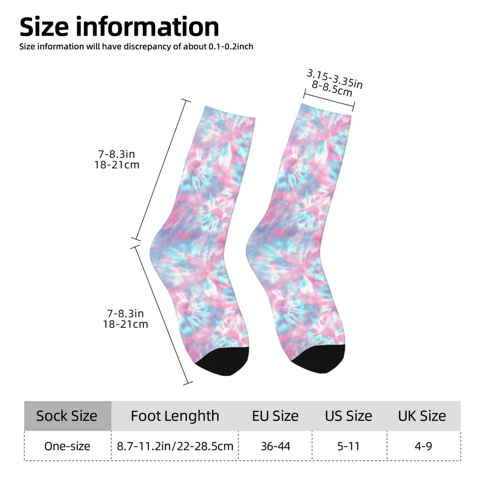 Tie Dye Print Crew Socks For W - Running Gear Youtube recension och pris