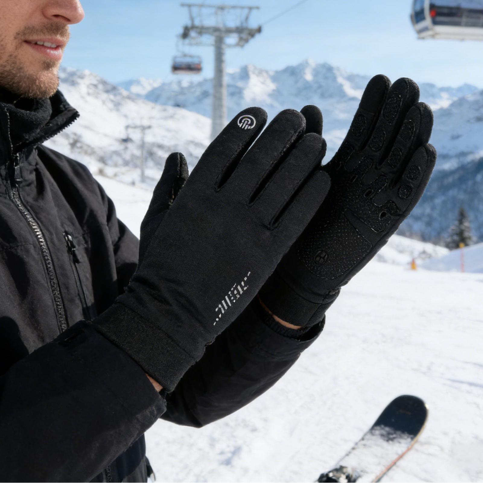 Winter Biking Gloves Full Fing - Running Gear For Cold Weather recension och pris