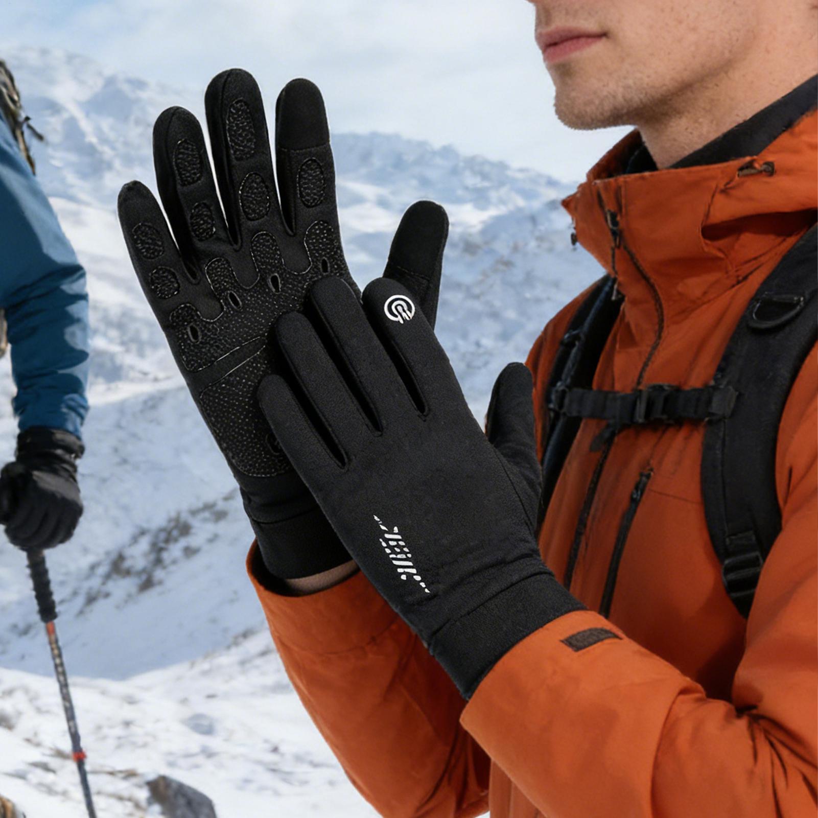 Warm Cycling Gloves Full Finge - Running Gear For Cold Weather recension och pris