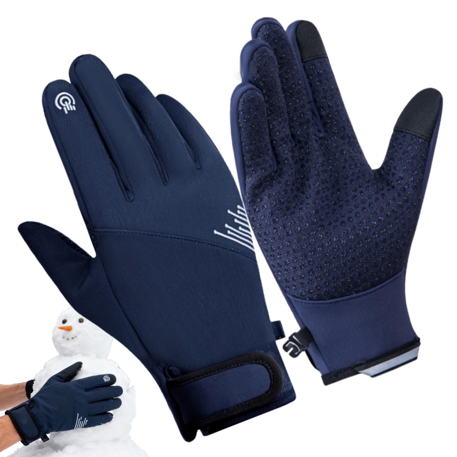 1 pair Winter Gloves Windproof - Running Gear For Cold Weather recension och pris